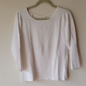 Talbots Classic White Long Sleeve Top